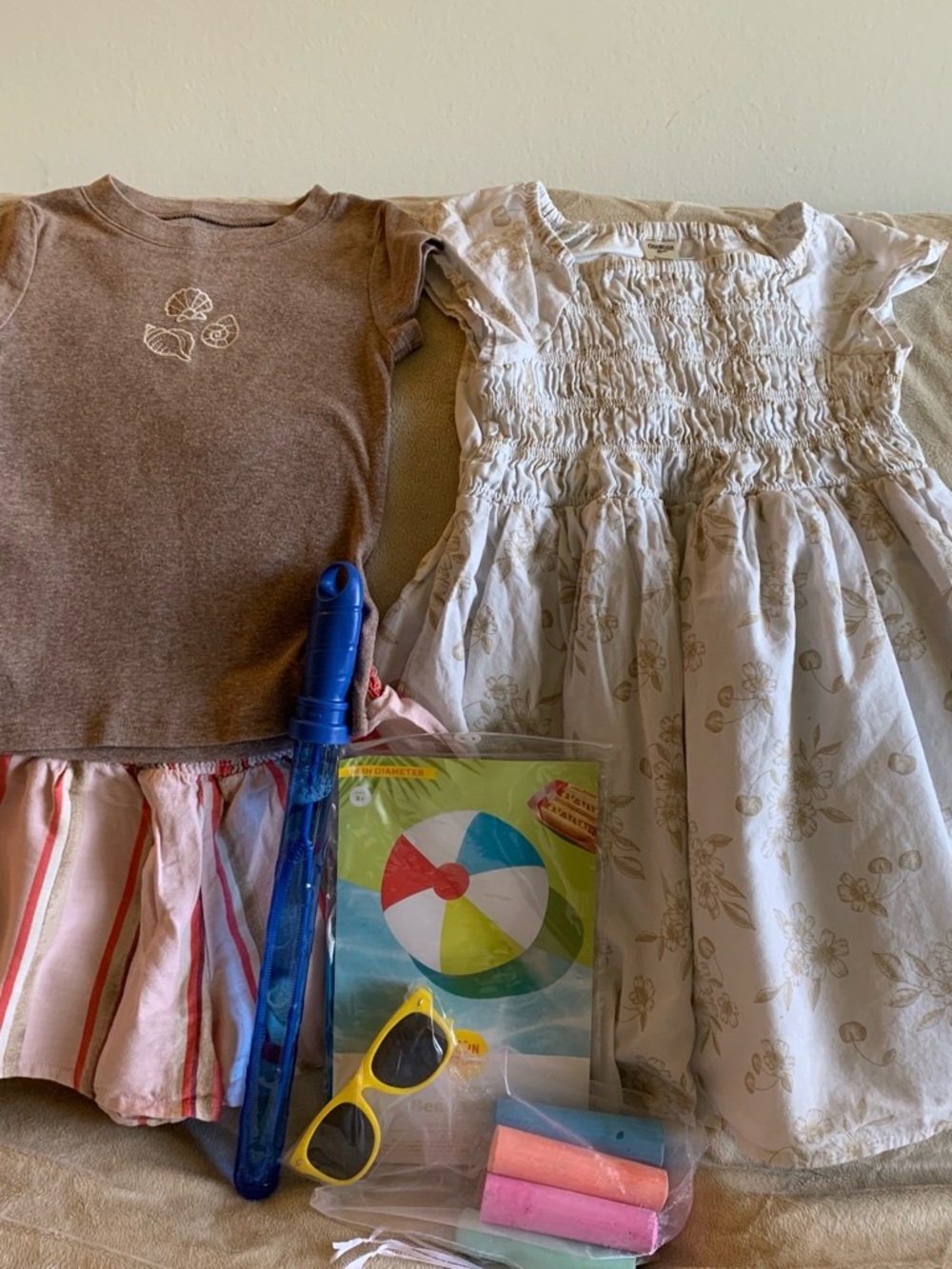 Girls 5T Summer Outfit Bundle Floral Dress Carter’s Accessories
